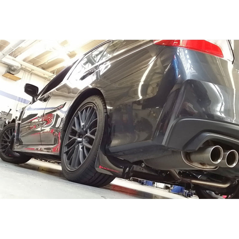 Rally Armor 15-21 Subaru WRX/STI (Sedan ONLY) Black UR Mud Flap w/ Grey Logo - T1 Motorsports