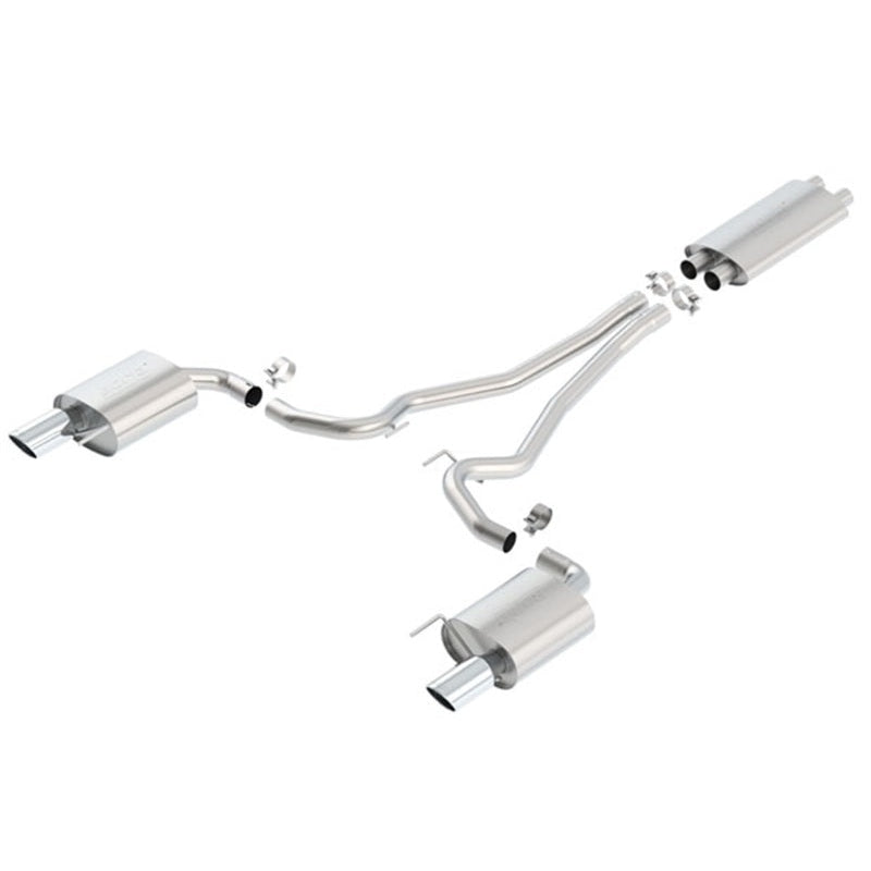 Borla 15-16 Ford Mustang GT / Convertible 5.0L AT/MT EC-Type CB SS Single Round Rolled Tips Exhaus - T1 Motorsports