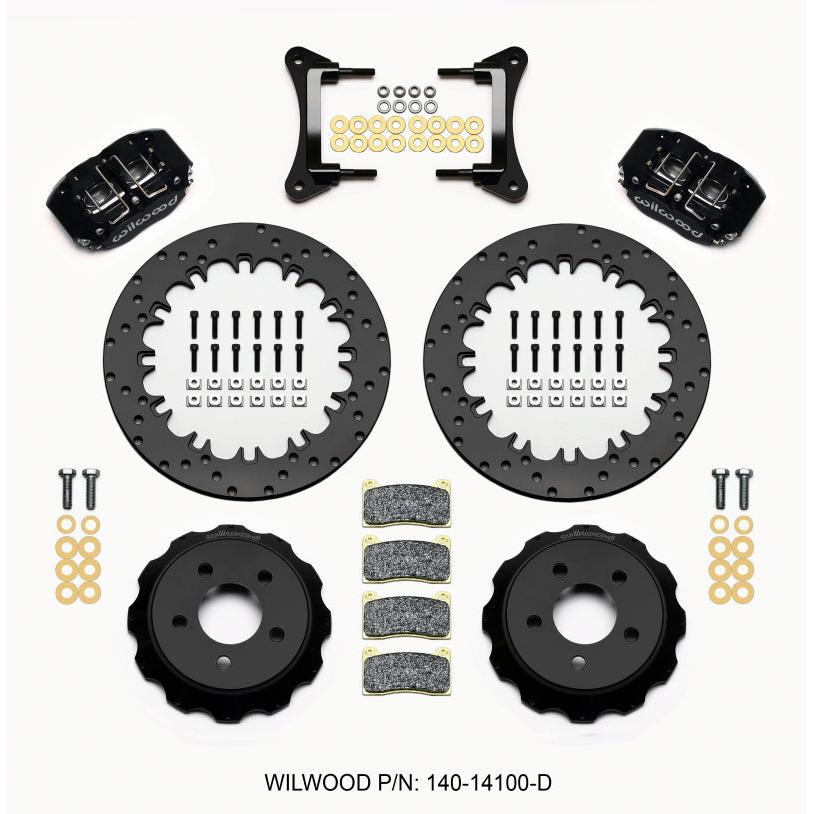 Wilwood Dynapro Radial Front Drag Kit 12.90in Drilled 2015-Up Mustang - T1 Motorsports