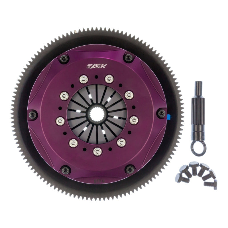 Exedy 1986-1989 Mazda RX-7 R2 Hyper Triple Cerametallic Clutch Rigid Disc Push Type Cover - T1 Motorsports