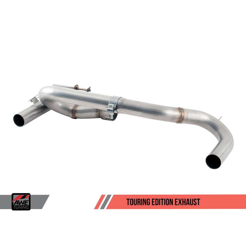 AWE Tuning BMW F3X 340i Touring Edition Axle-Back Exhaust - Diamond Black Tips (102mm)