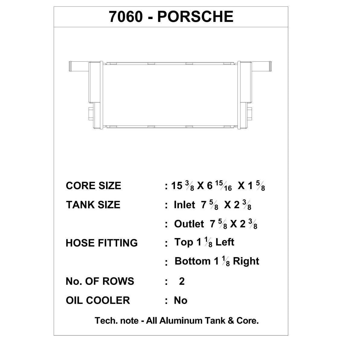 CSF Porsche Cayman/Boxster/Carrera (991/981) Auxiliary Center Radiator - T1 Motorsports