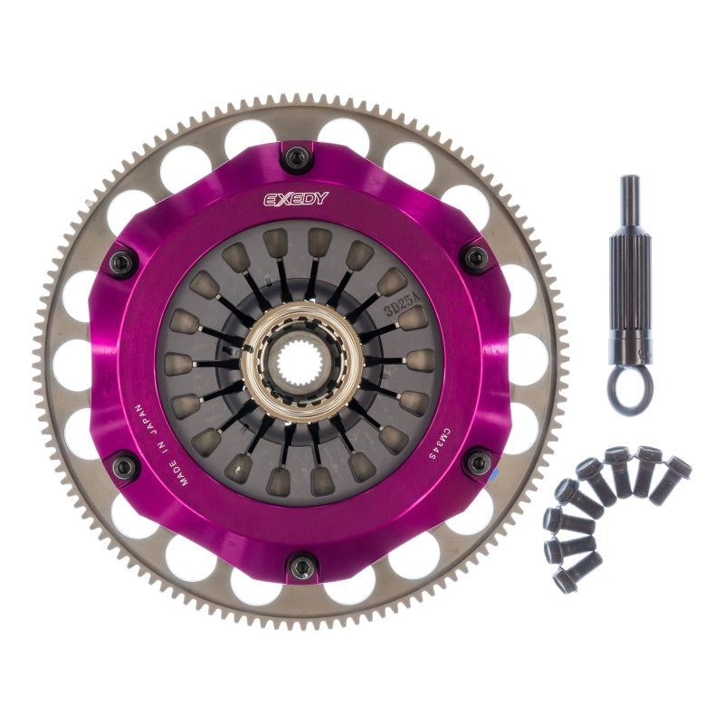 Exedy 2004-2014 Subaru Impreza WRX STI H4 Hyper Compe-D Twin Cerametallic Clutch Sprung Center Disc - T1 Motorsports