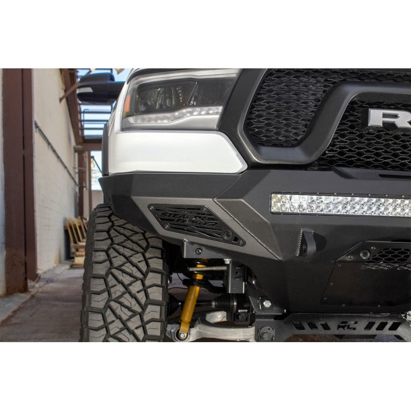 Addictive Desert Designs 2019 Ram Rebel 1500 Stealth Fighter Fr Bumper w/Parking Sensor Cutouts