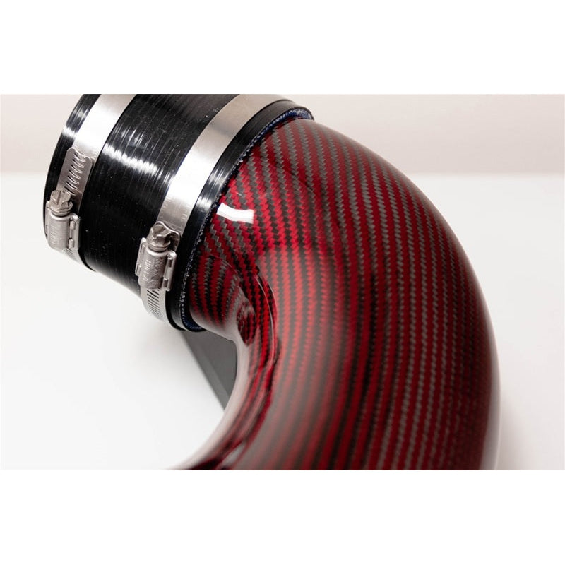 Corsa Red Carbon Fiber Oiled Air Filter Air Intake - 2014-2019 Chevrolet Corvette C7, Z51, GrandSport