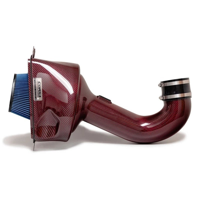 Corsa Red Carbon Fiber Oiled Air Filter Air Intake - 2015-2019 Chevrolet Corvette C7 Z06 6.2L V8
