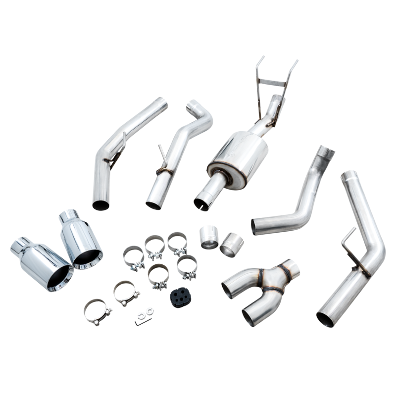 AWE Tuning 09-18 RAM 1500 5.7L (w/o Cutout) 0FG Dual Rear Exit Cat-Back Exhaust - Chrome Silver Tips