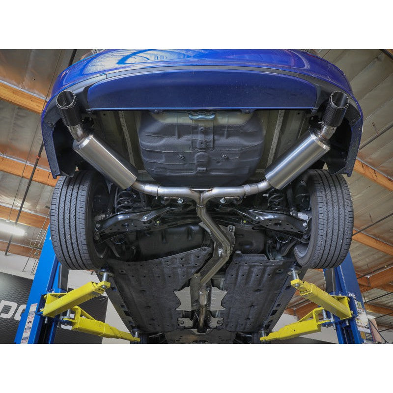 aFe Takeda 2.5in 304 SS Cat-Back Exhaust System w/CF Tips 2022+ Honda Civic L4-1.5L (t)