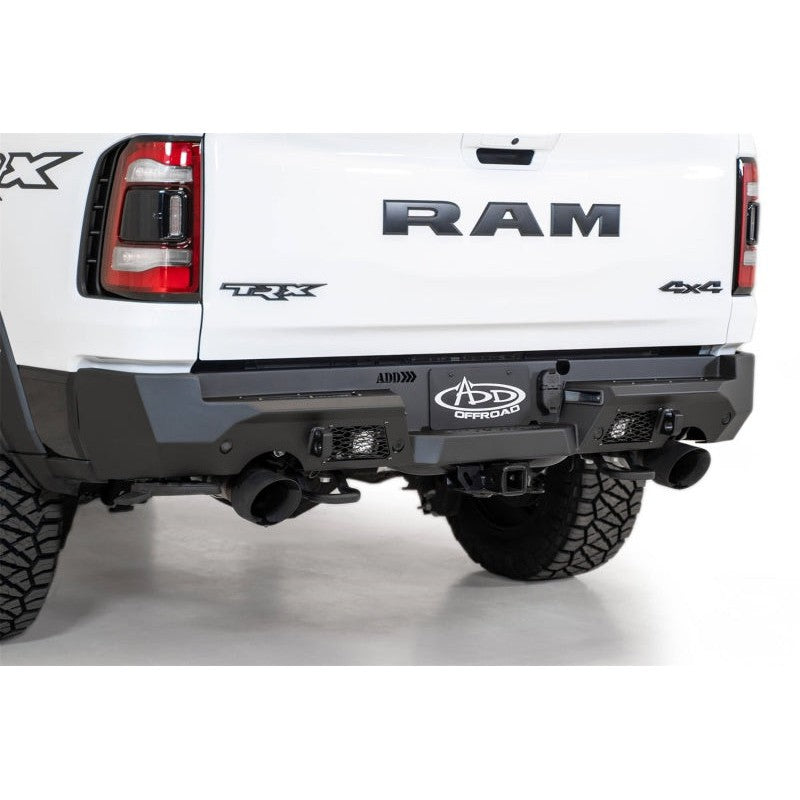 Addictive Desert Designs 2021 Dodge RAM 1500 TRX Stealth Fighter Rear Bumper - Hammer Black