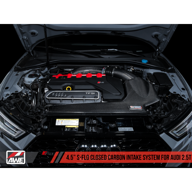 AWE Tuning Audi RS3 / TT RS S-FLO Closed Carbon Fiber Intake