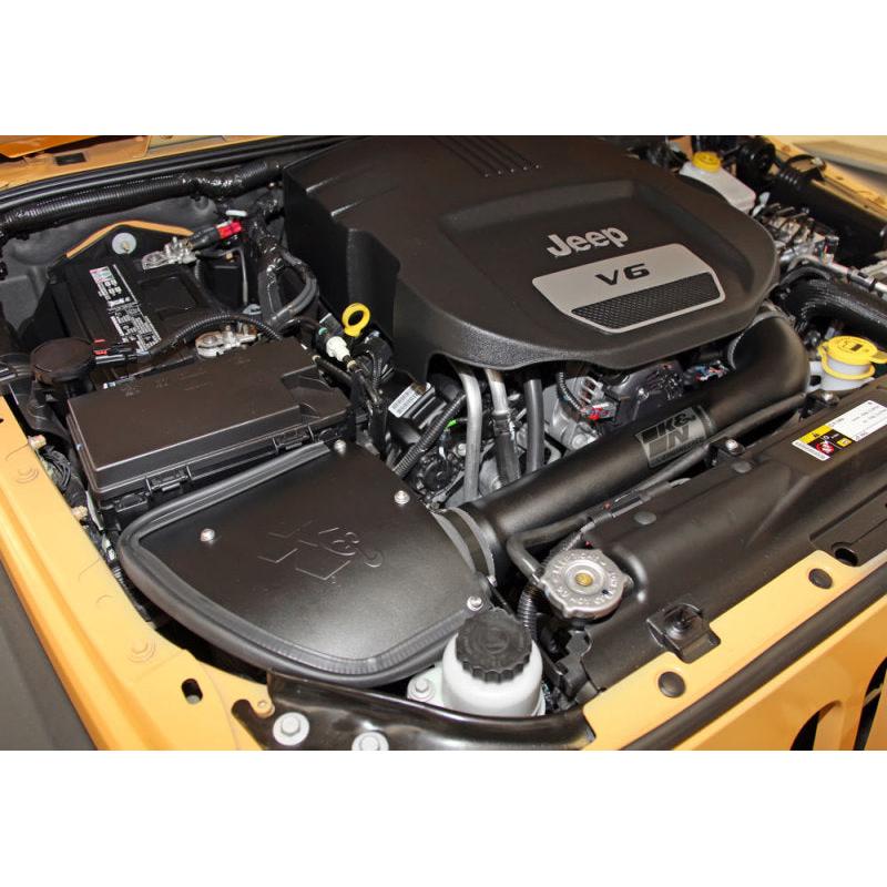 K&N 71 Series Performance Intake Kit for 12-18 Jeep Wrangler 3.6L V6 (12-15 CARB Approved)