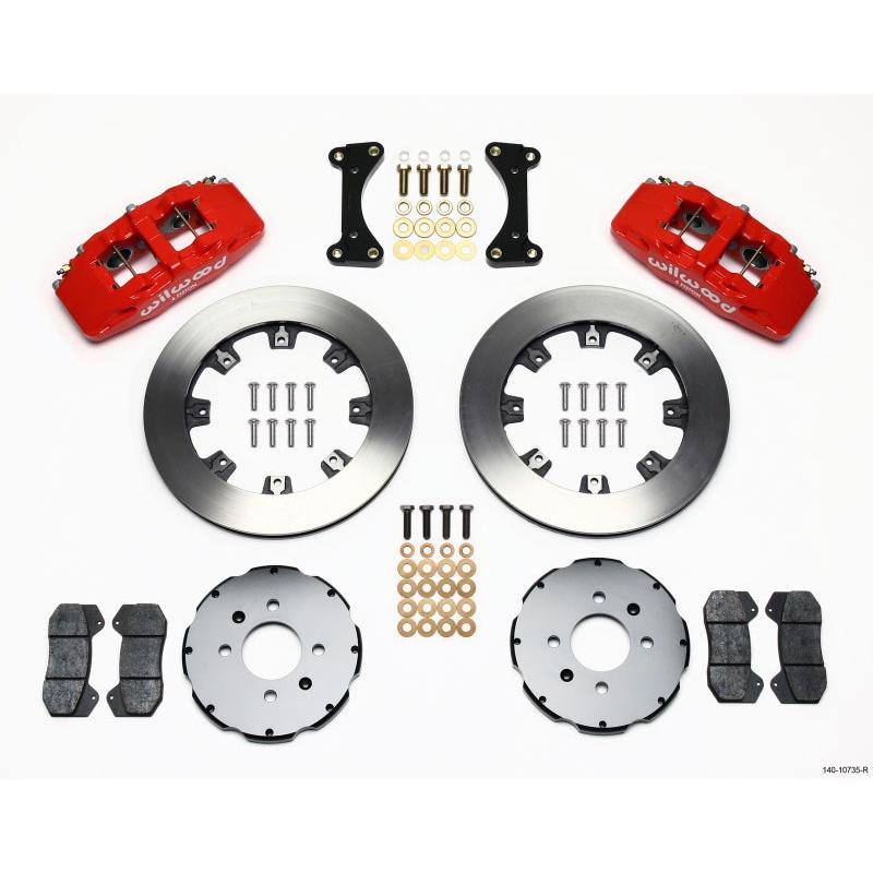 Wilwood Dynapro 6 Front Hat Kit 12.19in Red 94-01 Honda/Acura w/262mm Disc - T1 Motorsports