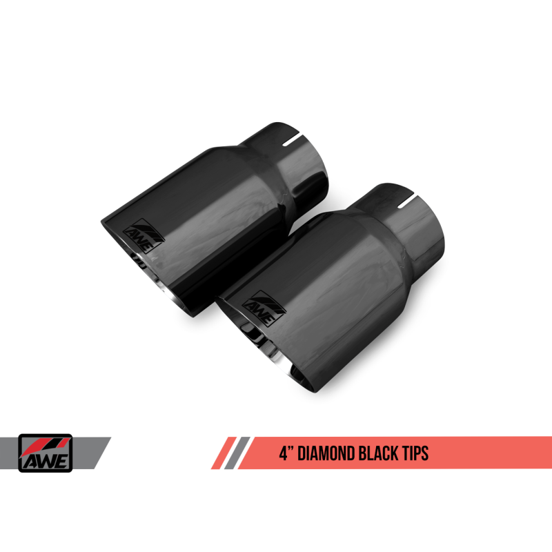 AWE Tuning S550 Mustang GT Cat-back Exhaust - Touring Edition (Diamond Black Tips)