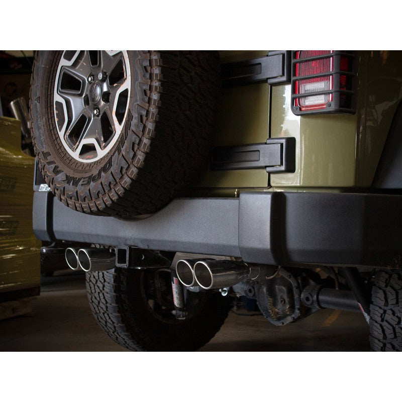 aFe Vulcan Series 2.5in 304SS Cat-Back Exhaust 07-18 Jeep Wrangler (JK) V6-3.6/3.8L w/ Polished Tips