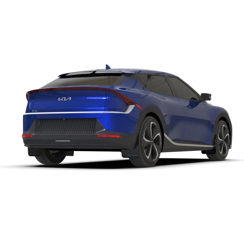 Rally Armor 22-23 Kia EV6 Black UR Mud Flap Dark Grey Logo