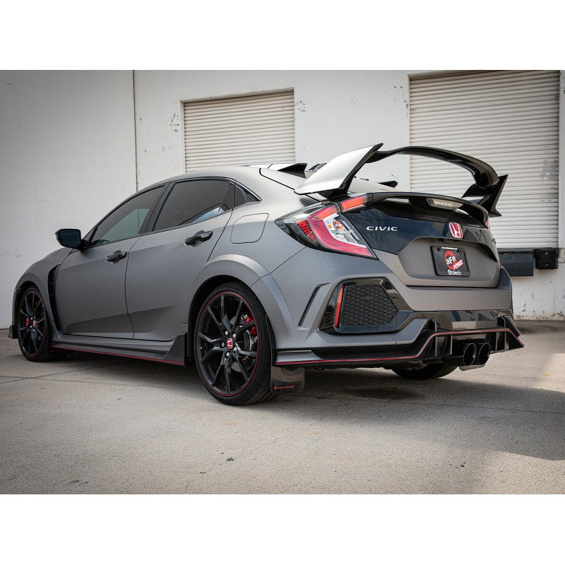 aFe Takeda 2.5in 304SS Axle-Back Exhaust System 17-19 Honda Civic Type R L4-2.0L (t) - Black Tip