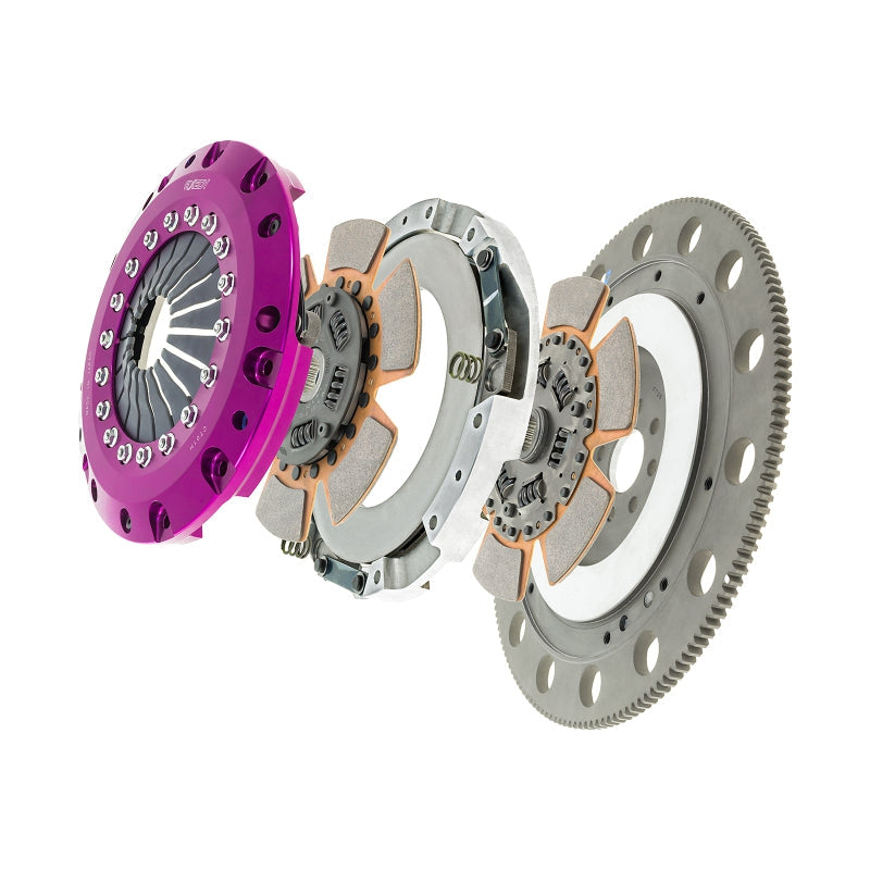 Exedy 11-16 Ford Mustang GT 5.0L Hyper Twin Cerametallic Clutch Sprung Center Disc Push Type Cover - T1 Motorsports