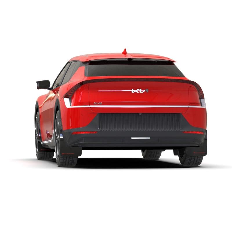 Rally Armor 22-23 Kia EV6 Black UR Mud Flap Red Logo