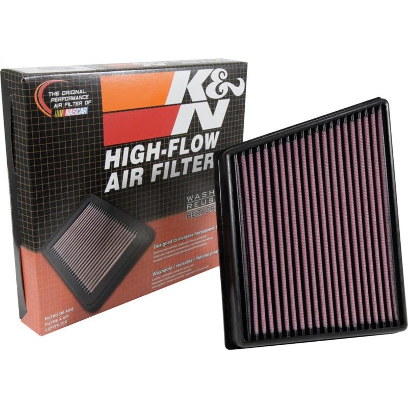 K&N 2015 Jaguar F-Pace V6-3.0L F/I Left Side Replacement Drop In Air Filter