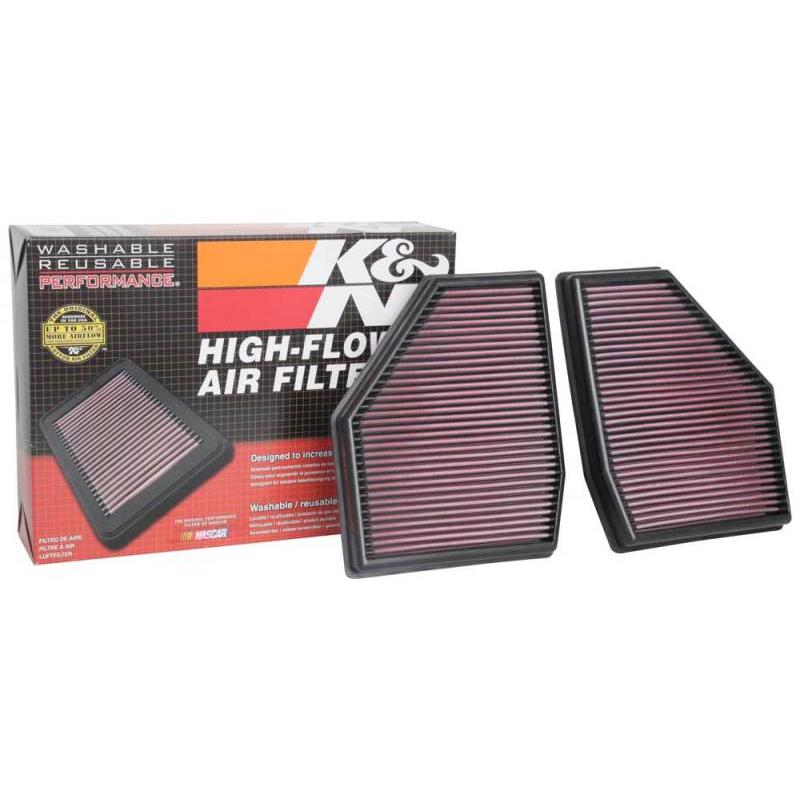 K&N 18-19 BMW M5 V8 4.4L F/I Turbo Replacement Air Filter (Two Per Box)