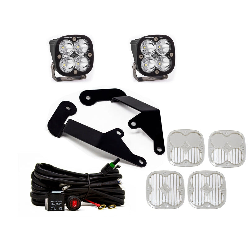 Baja Designs 21+ Ford Bronco Sport Squadron Sport Spot LED Light Pods - Clear - T1 Motorsports
