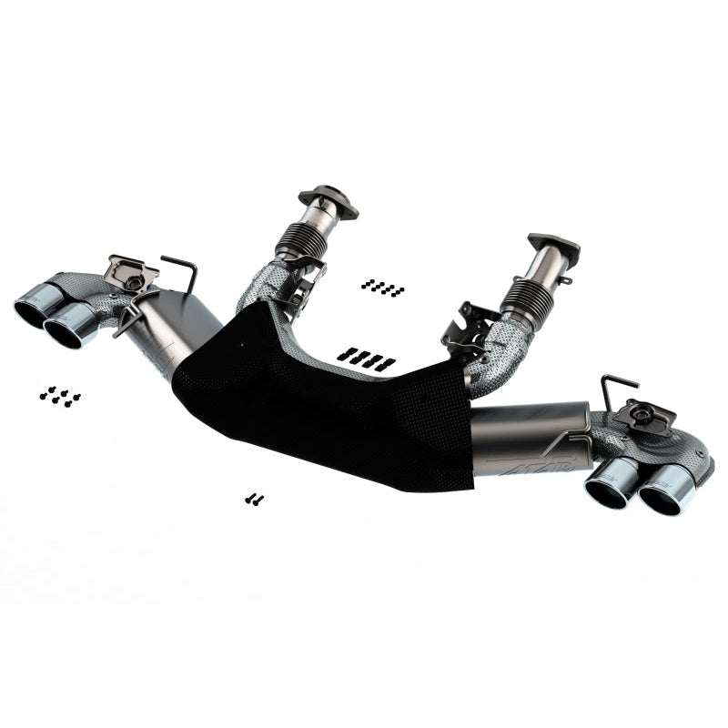 Borla 2020 Chevrolet Corvette C8 6.2L ATAK 3in Exhaust System Dual Round A/C Tips 4inx 4.75in - T1 Motorsports
