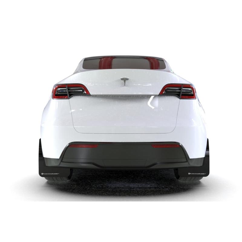 Rally Armor 20-22 Tesla Model Y Black UR Mud Flap w/ Red Logo