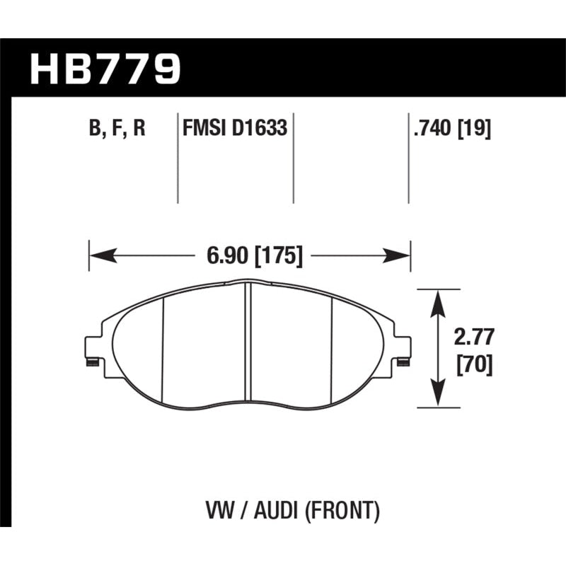 Hawk 2016 Audi S3 DTC-30 Front Brake Pads - T1 Motorsports