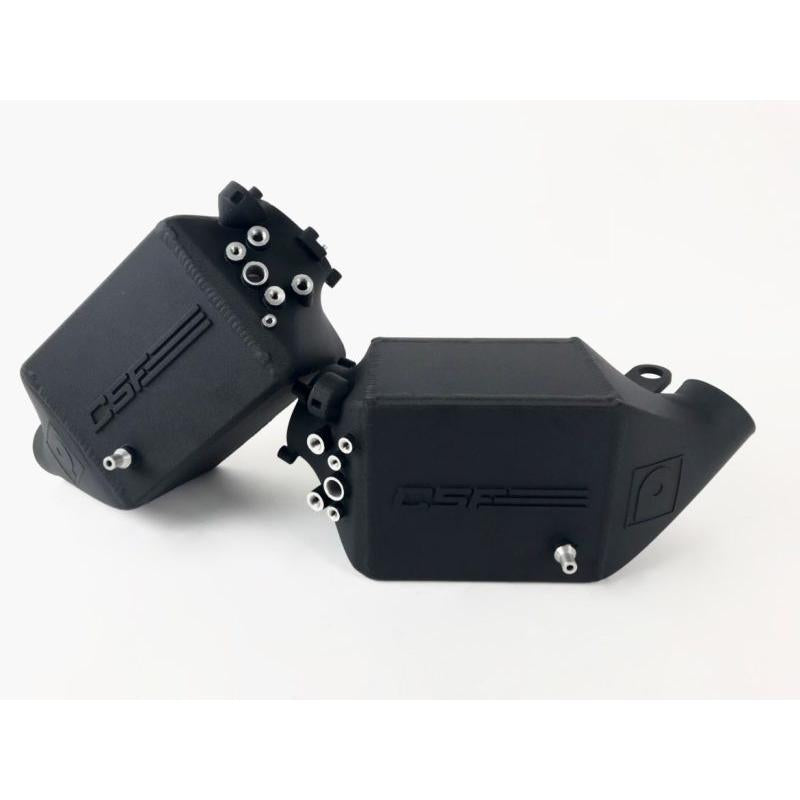 CSF 12-16 BMW M5 (F10) / 12-18 BMW M6 (F06/F12/F13) Twin Charge-Air-Cooler Set - Crinkle Black - T1 Motorsports