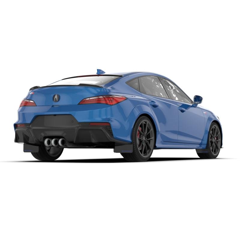 Rally Armor - 23-24 Acura Integra + Integra Type-S Black UR Mud Flap W/Blue Logo (No Drilling Req.)