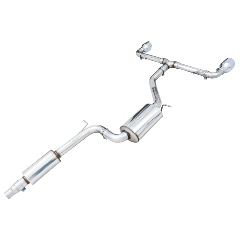 AWE 2022+ Volkswagen GTI MK8 Touring Edition Exhaust - Chrome Silver Tips