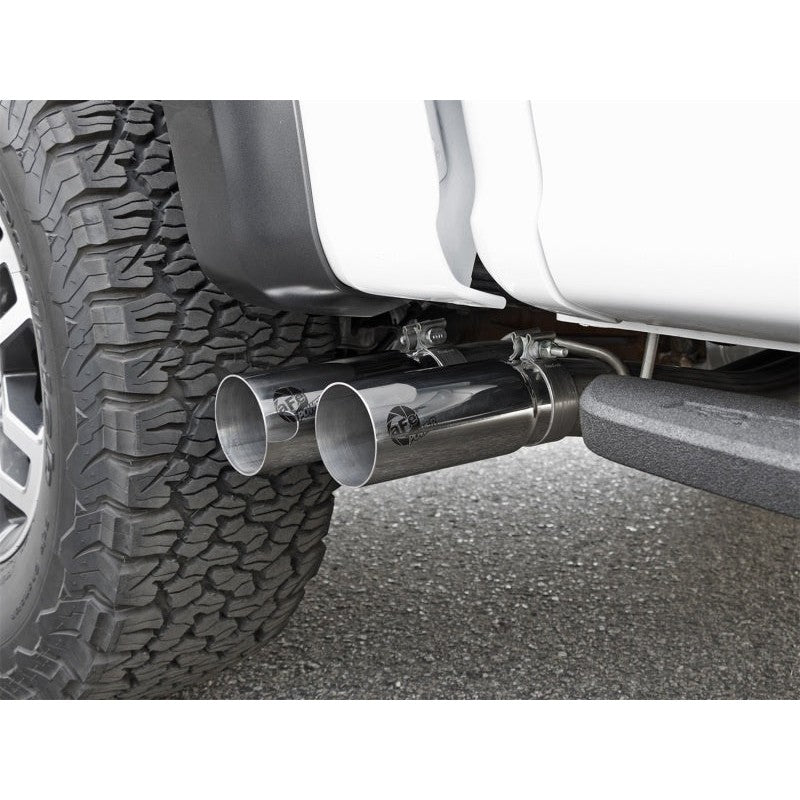 aFe POWER Rebel Series 3in 409 SS Cat Back Exhaust w/ Polished Tips 17 Ford F-150 Raptor V6-3.5L