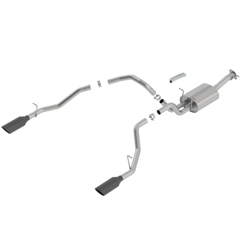 Borla 2019 RAM 1500 5.7L V8 AT 4DR Crew Cab Short Bed Atak SS Catback Exhaust - Black Chrome Tip - T1 Motorsports