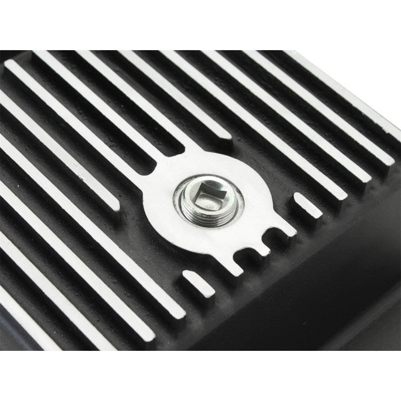 aFe Power Transmission Pan Black Machined 09-14 Ford 6R80 F-150 Trucks