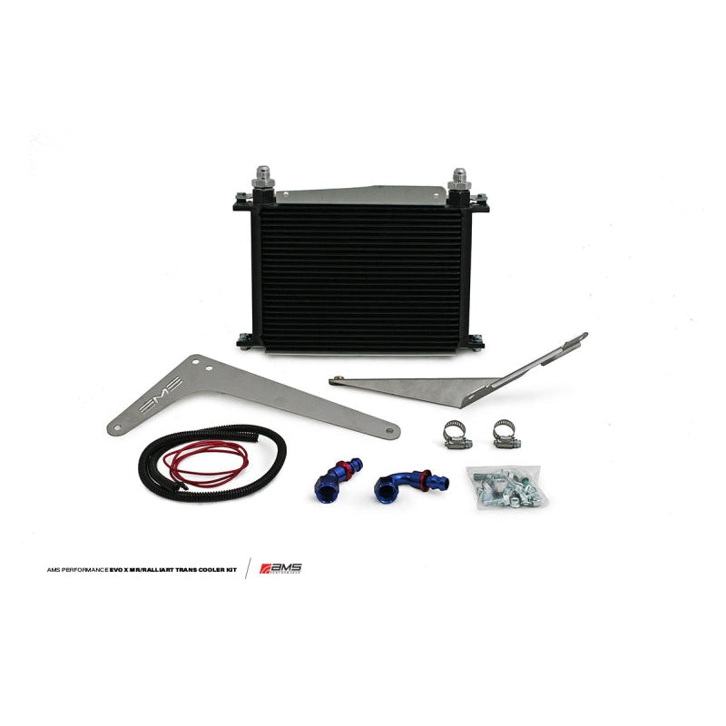 AMS Performance 08-15 Mitsubishi EVO X MR/Ralliart SST Transmission Oil Cooler Kit - T1 Motorsports