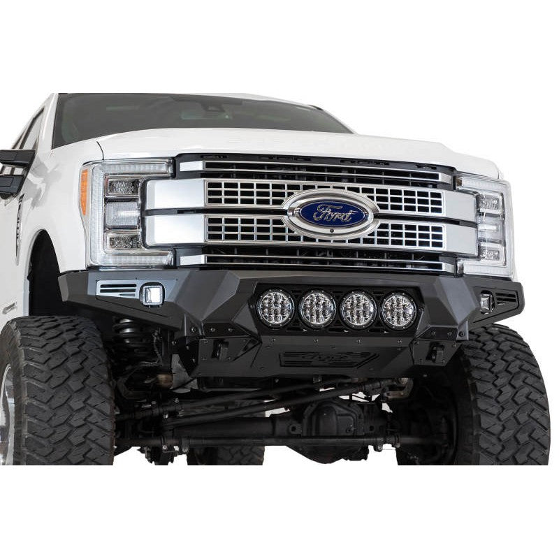 Addictive Desert Designs 17-20 Ford Super Duty Bomber Front Bumper w/ Mounts For 4 Rigid 360 6in