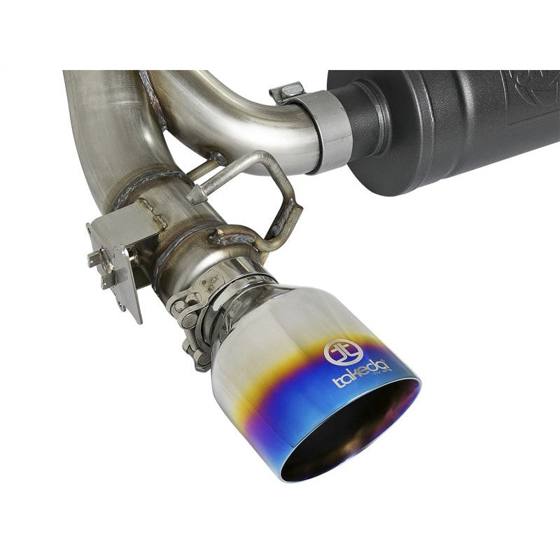 aFe Takeda 3in 304 SS Cat-Back Exhaust System w/ Blue Flame Tip 16-18 Ford Focus RS I4-2.3L (t)