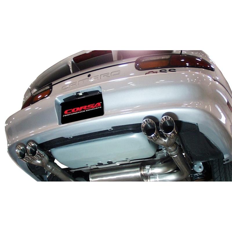 Corsa Sport Cat-Back Exhaust (Polished Tips) - 1998-2002 Chevrolet Camaro Convertible Z28 5.7L V8