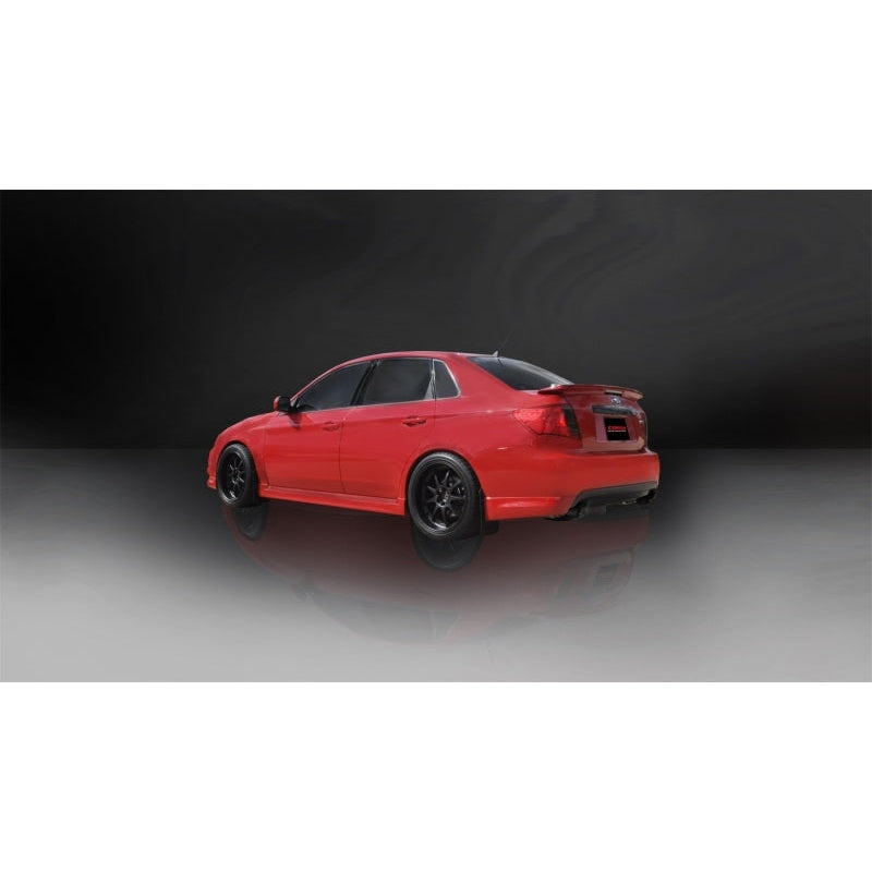 Corsa 08-10 Subaru Impreza WRX Sedan 2.5L Turbo Manual 3in Sport Cat-Back Exhaust w/4in Black Tips