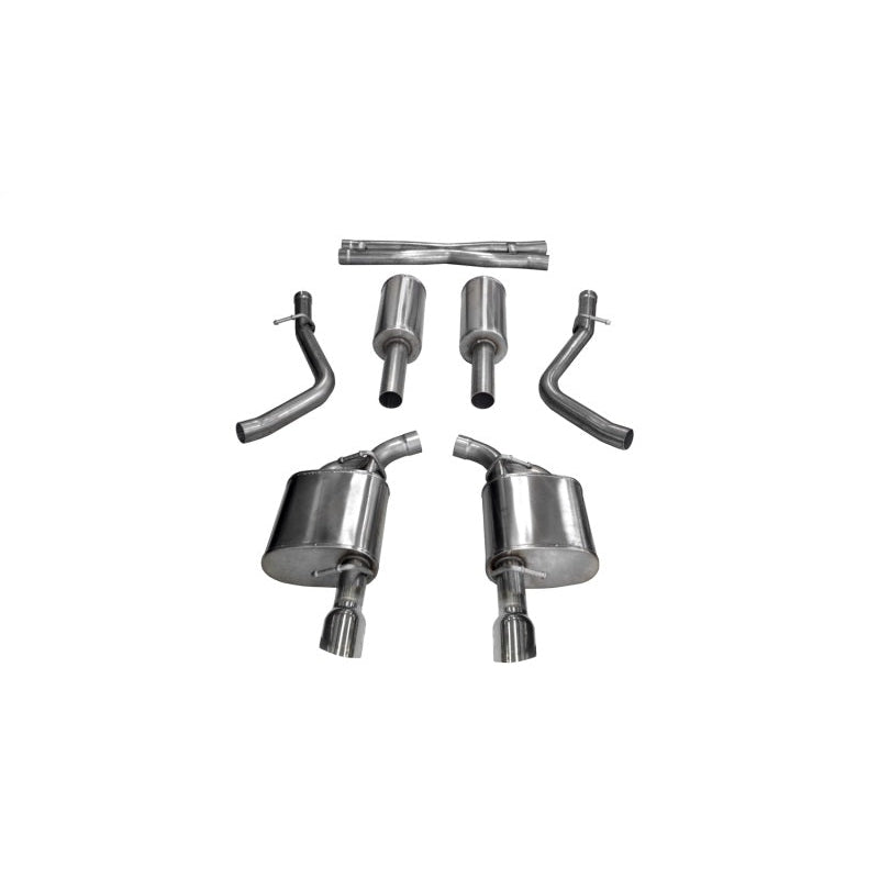 Corsa 17-18 Dodge Charger 5.7L V8 Xtreme Cat-Back Dual Rear Exit w/4.5in Polished Tips - T1 Motorsports