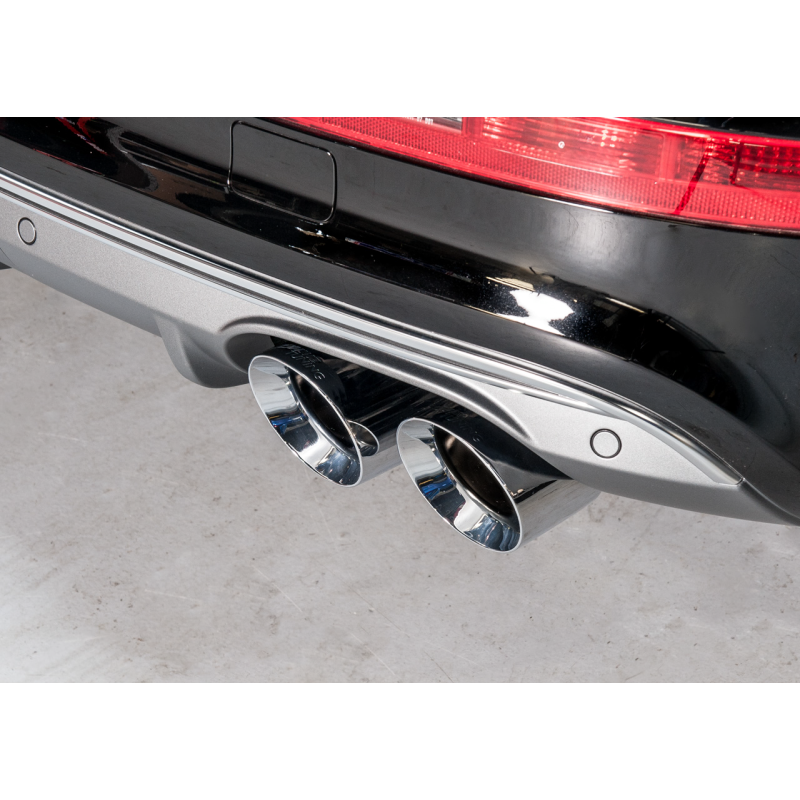 AWE Tuning Audi 8R SQ5 Touring Edition Exhaust - Quad Outlet Chrome Silver Tips