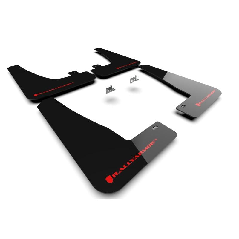 Rally Armor 2022 Tesla Model X Black UR Mud Flap w/ Red Logo