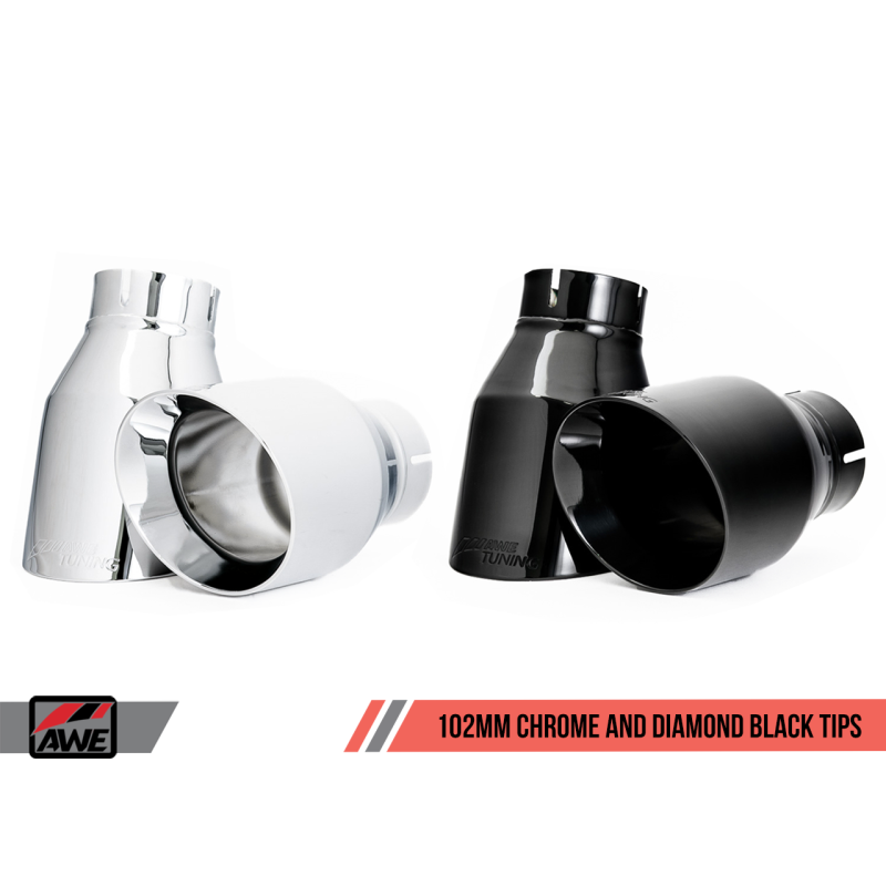AWE Tuning Audi B9 S5 3.0T Touring Edition Exhaust - Black Diam Tips (102mm)