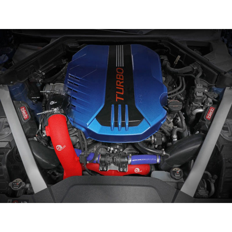 AFE 2018-2020 Kia Stinger 19-22 G70 BladeRunner 3in Aluminum Hot Charge Pipe Red