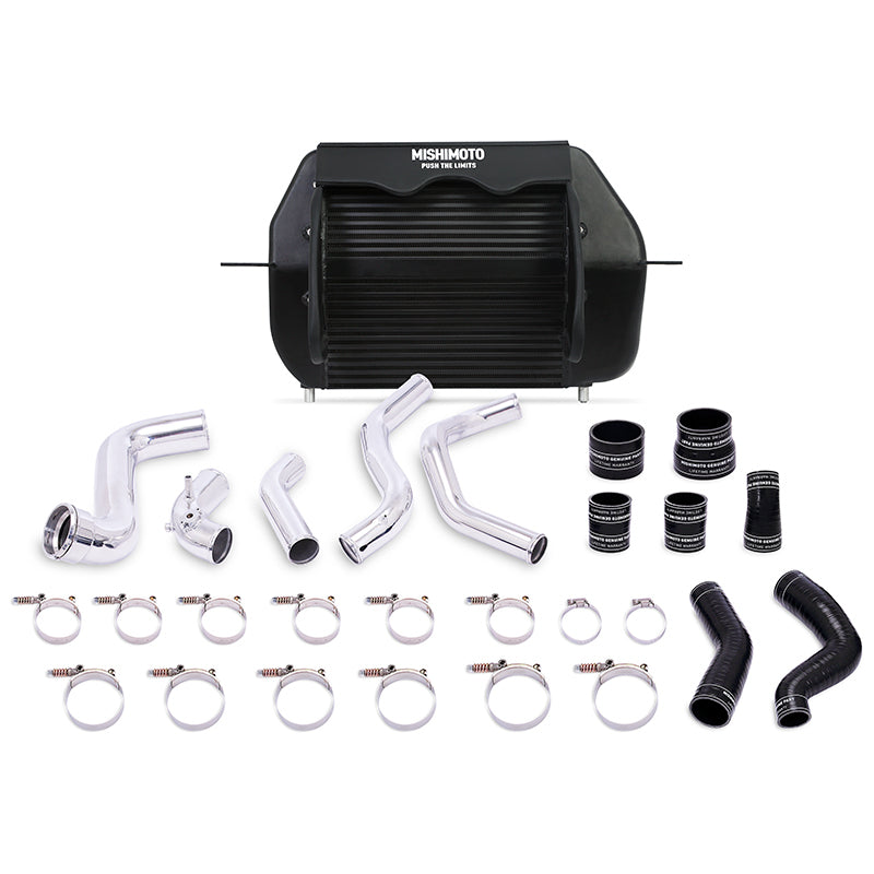 Mishimoto 2011-2014 Ford F-150 EcoBoost Black Intercooler w/ Polished Pipes - T1 Motorsports
