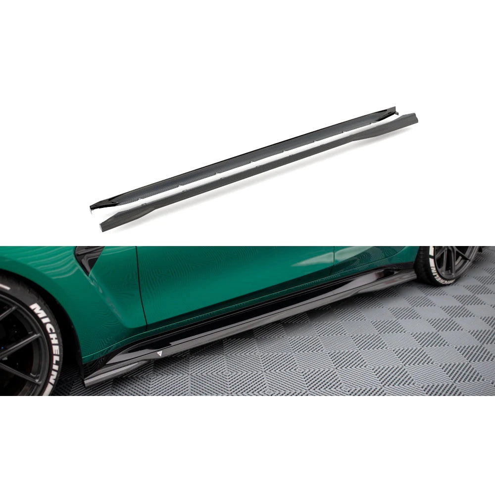 Maxton Design Carbon Fiber Side Skirts V1 - BMW G80 M3