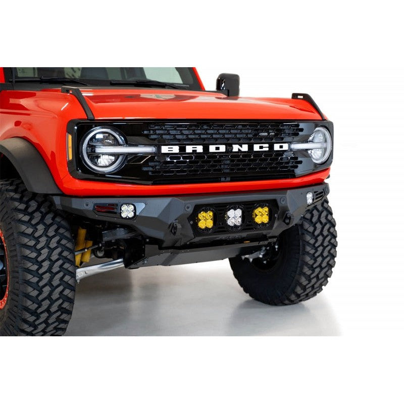 Addictive Desert Designs 21-22 Ford Bronco Bomber Front Bumper (w/ 3 Baja Designs LP4 Mounts)