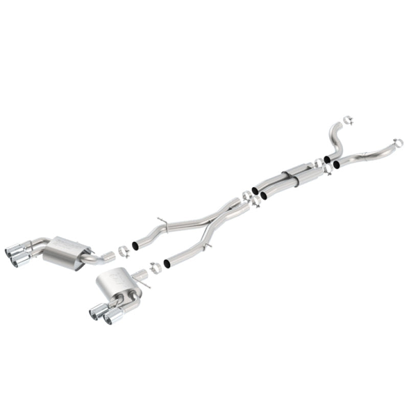 Borla 16-17 Camaro SS 6.2L Dual Tip Dual Split Rear Exit Dual Mode Catback Exhaust (NPP) - T1 Motorsports