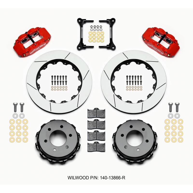 Wilwood Narrow Superlite 4R RearTruck Kit 14.25in Red 2012-Up Ford F150 (6 lug) - T1 Motorsports