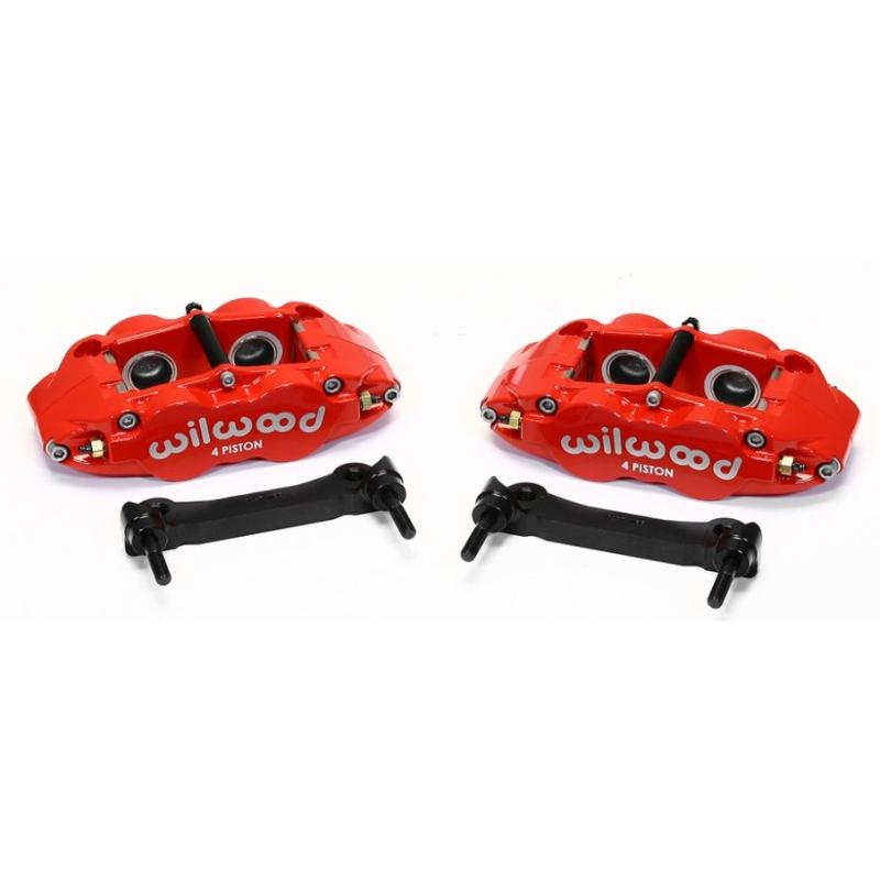 Wilwood Narrow Superlite 4R Rear Caliper & Bracket Kit - Red 97-13 C5/C6 Corvette w/ OEM Rotors - T1 Motorsports